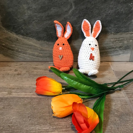 Easter figurines, Custom crochet first Easter bunny for | Online ...