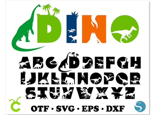Dinosaur Font OTF, Dinosaur Font SVG Cricut, Dino | Online Supermarket