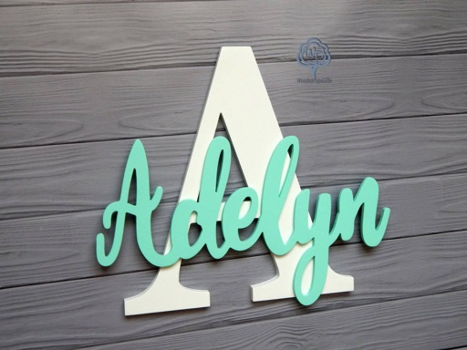 Nursery names Letters Name Sign Letter Personalized Wooden | Online ...